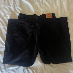 levi’s corduroy straight black pants
